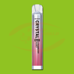 Crystal Bar 600 puffs 0 mg Strawberry Burst