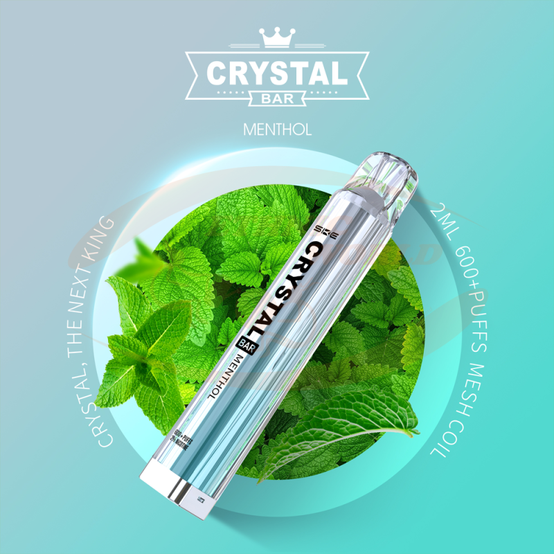 Crystal Bar 600 puffs 20 mg Menthol