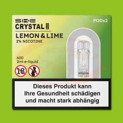 Crystal Plus POD 600 puffs 20 mg Lemon & Lime (2 pc)