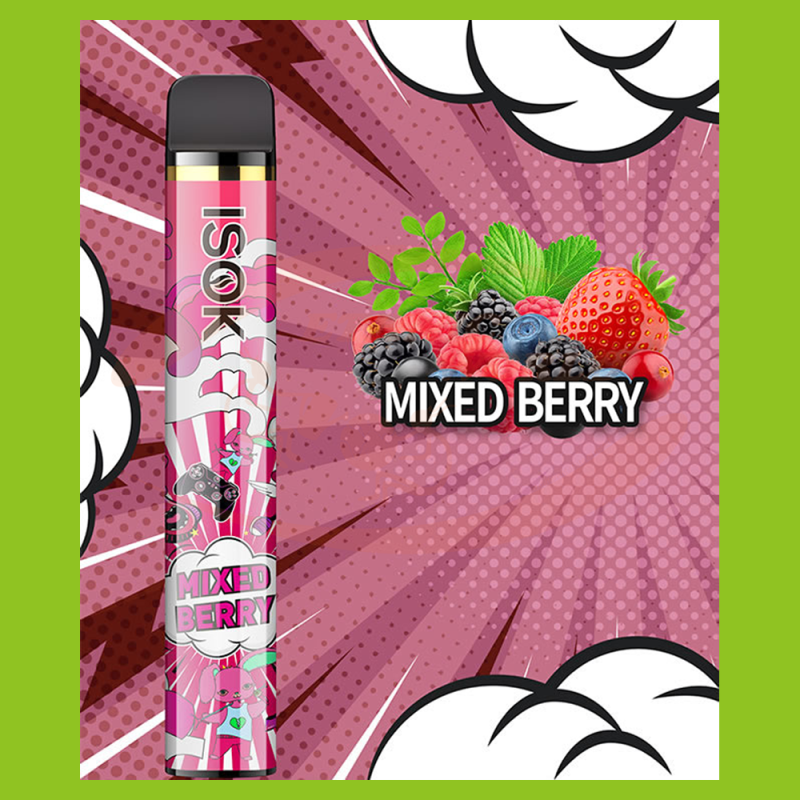 Einweg e-cig 20 mg ISOK Mixed Berry (2000)