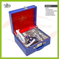 Glass Shisha Dud Kimono - Leather Case