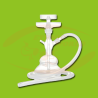 Glass Shisha Glossy White