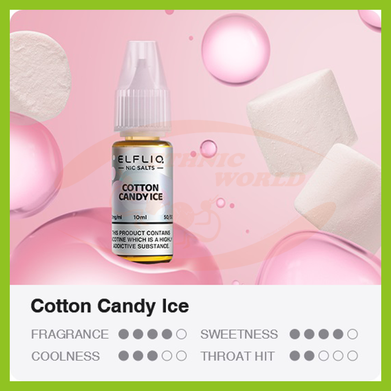 Elf Bar ELFLIQ 10 ml - 20 mg Cotton Candy Ice