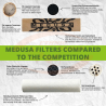 Medusa Glass Filters 6mm ORGANIC (500 pc)