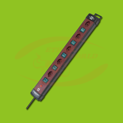 Power strip 5xCH 5xSwitch 1.5mm² Brennenstuhl