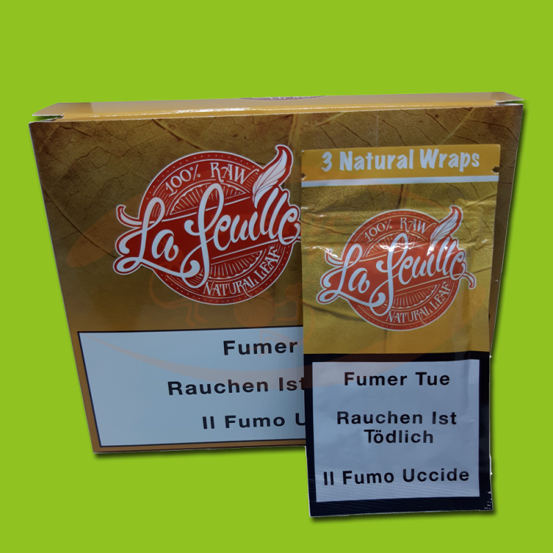 La Feuille Natural Blunt Wraps (3 Blunts)
