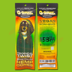 G-Rollz Hemp Cones Tropical Twist (2 pc)