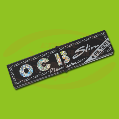 OCB Premium Slim +Filter (Black, Long, Filter)