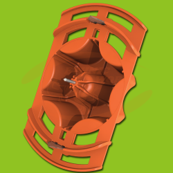 SJ - Kit Flange ø70mm Double Sock