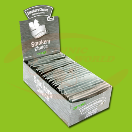 Smokers Choice Silver Zip Bags