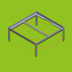 Support für Pflanzschale - Flut Tisch  80x80 cm