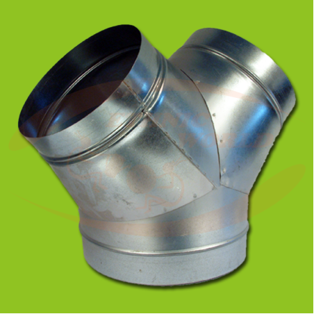 Y-Stück (Metall) 1x250 - 2x200