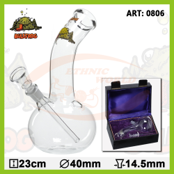 Bong en verre BOX 23 cm (0806)