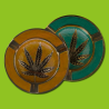 Cendrier en metal Leaf